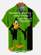 Men's Christmas Cartoon Funny Graphic Short Sleeve Hawaiian Shirt